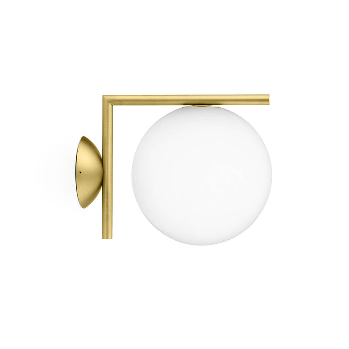 IC Outdoor LED Ceiling / Wall Light in Brass (Small).