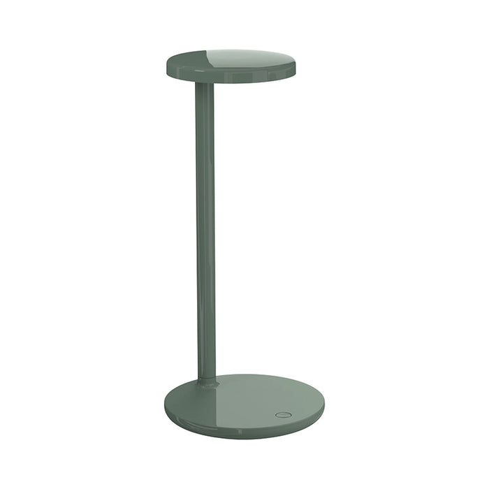 Oblique LED Table Lamp in Sage.