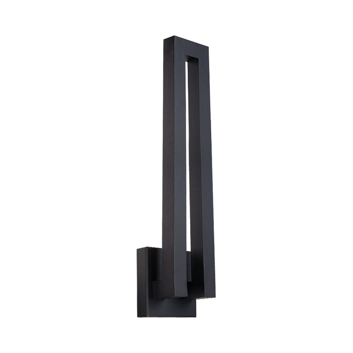 Forq Outdoor LED Wall Light in Large/Black.