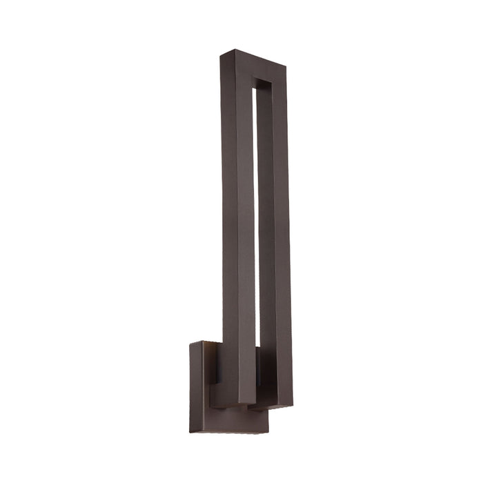 Forq Outdoor LED Wall Light in Large/Bronze.