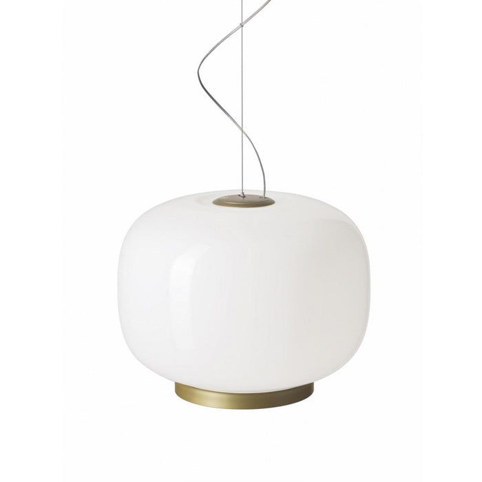 Chouchin Reverse 1 LED Pendant Light in Green and White.