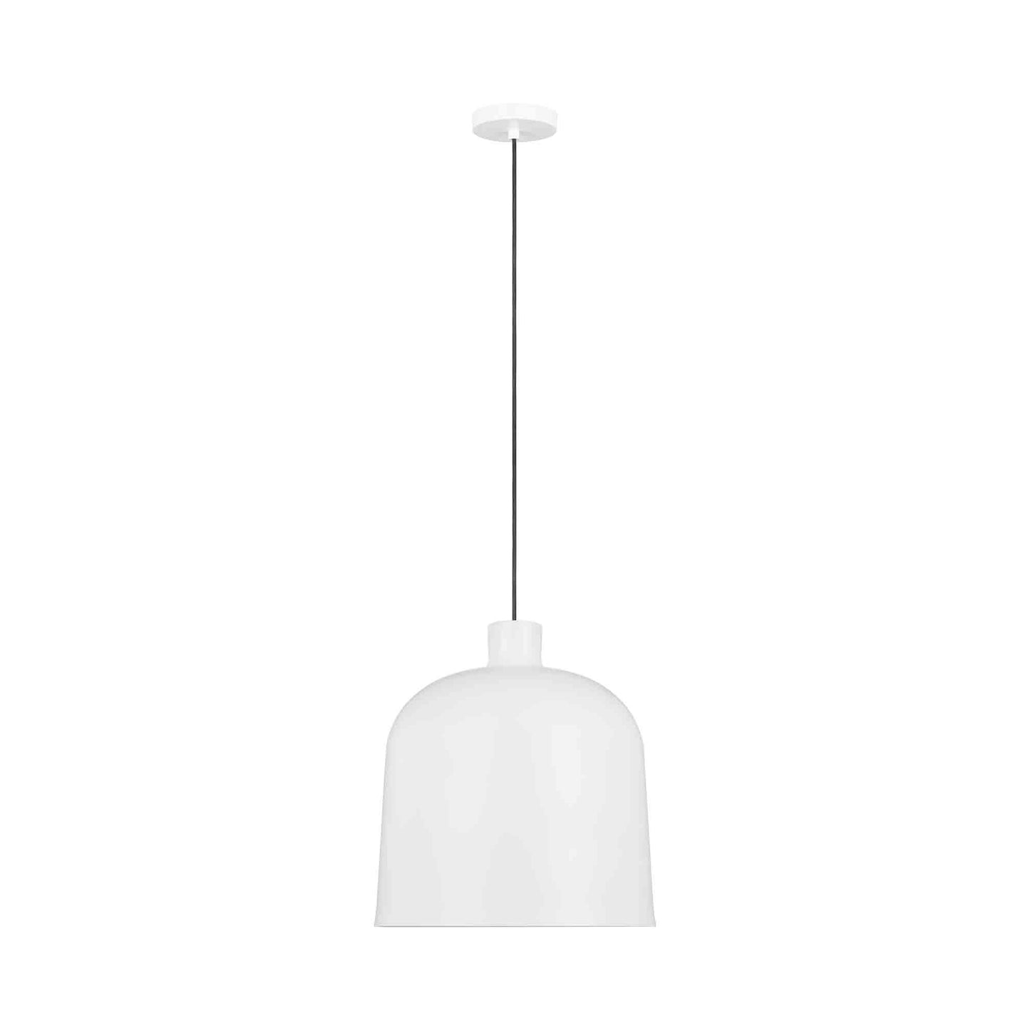 Foundry LED Pendant Light in Matte White.