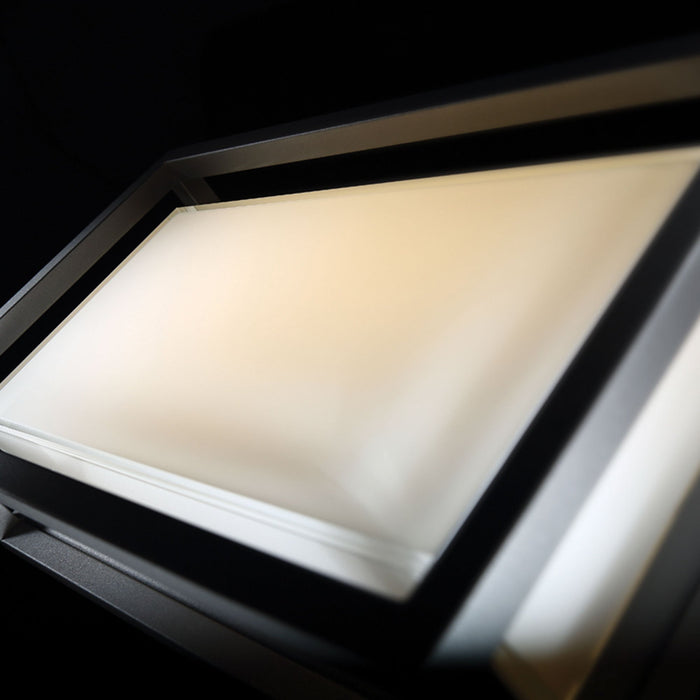 Framed Outdoor LED Wall Light in Detail.