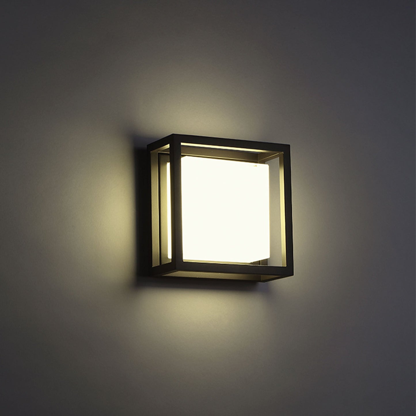 Framed Outdoor LED Wall Light in Detail.