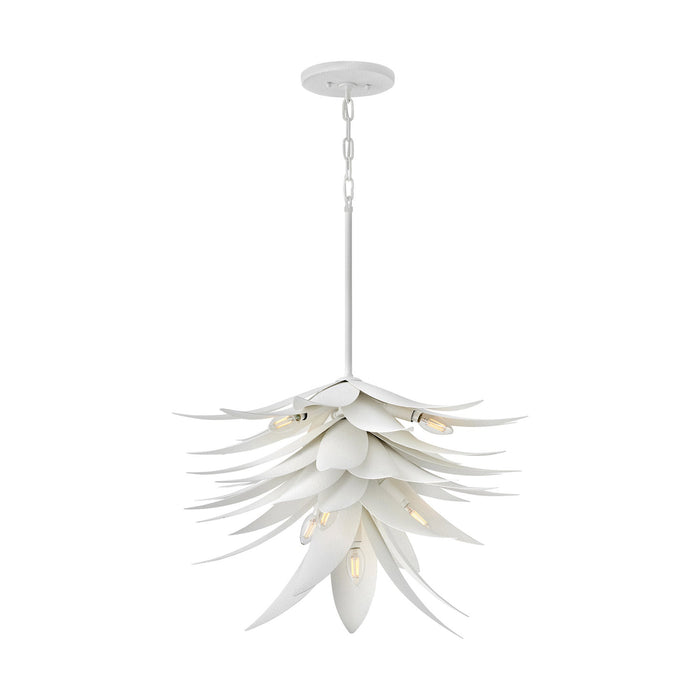 Agave Pendant Light in Textured Plaster (Large).
