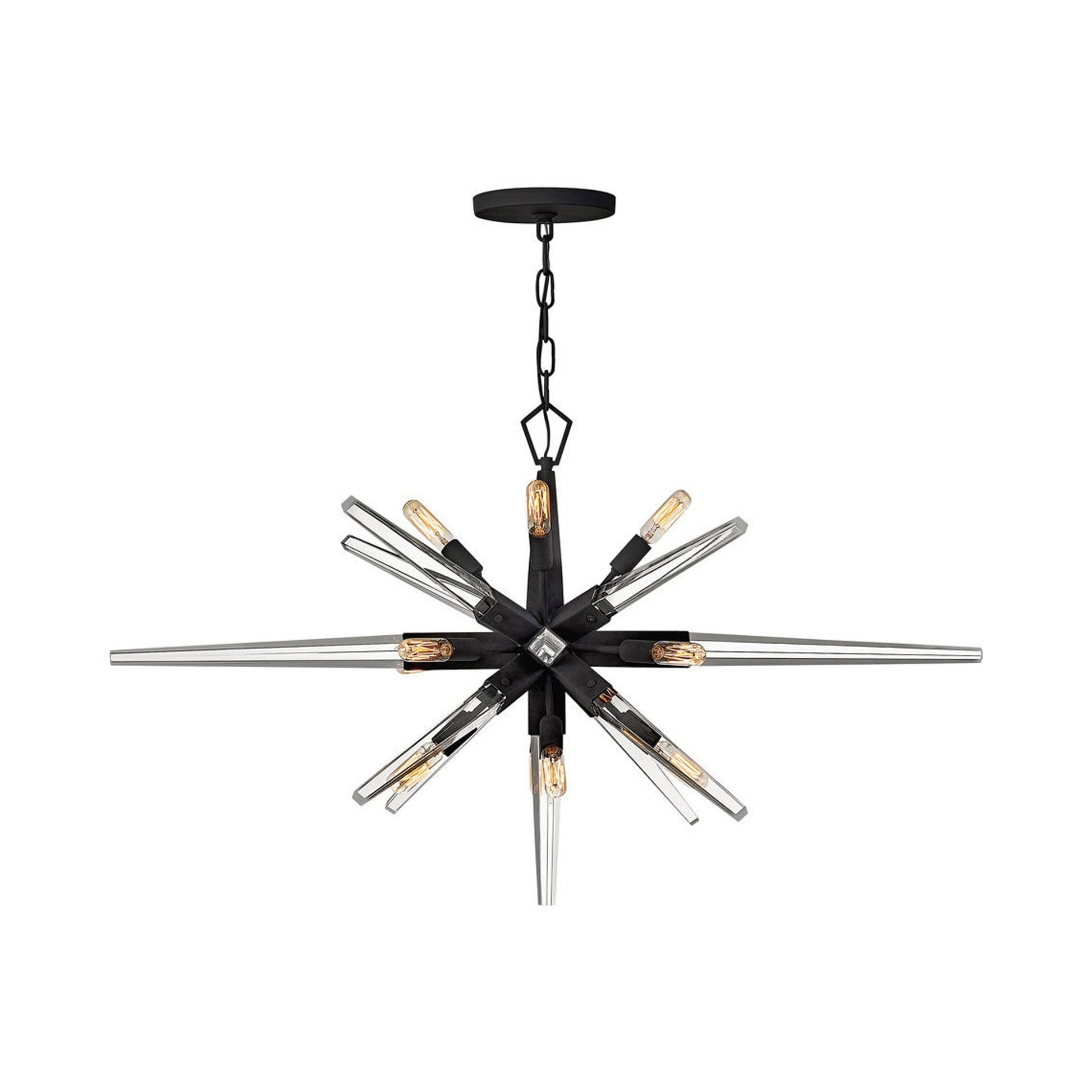 Ariel Chandelier in Black (40-Inch).