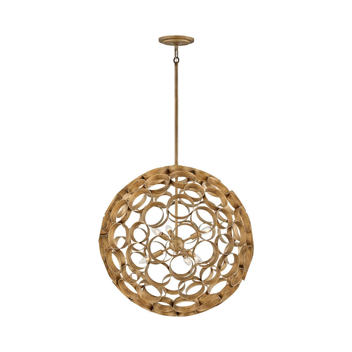 Centric Pendant Light in Burnished Gold (Large).