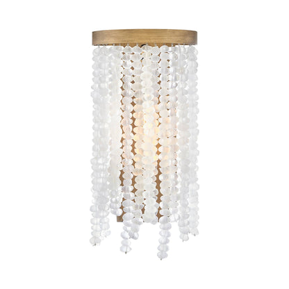 Dune Wall Light in Detail in Burnished Gold.