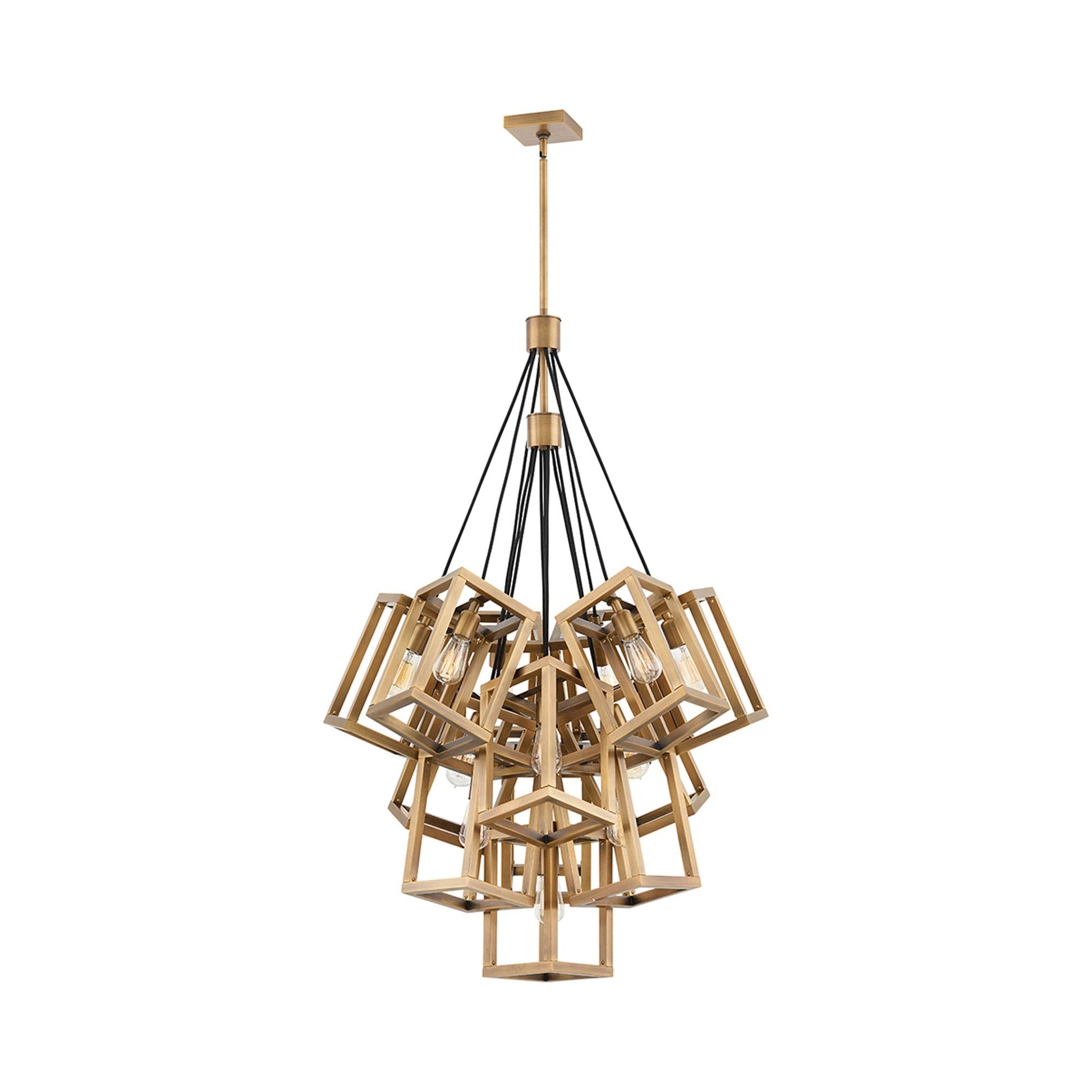 Ensemble Chandelier in Brushed Bronze (13-Light).