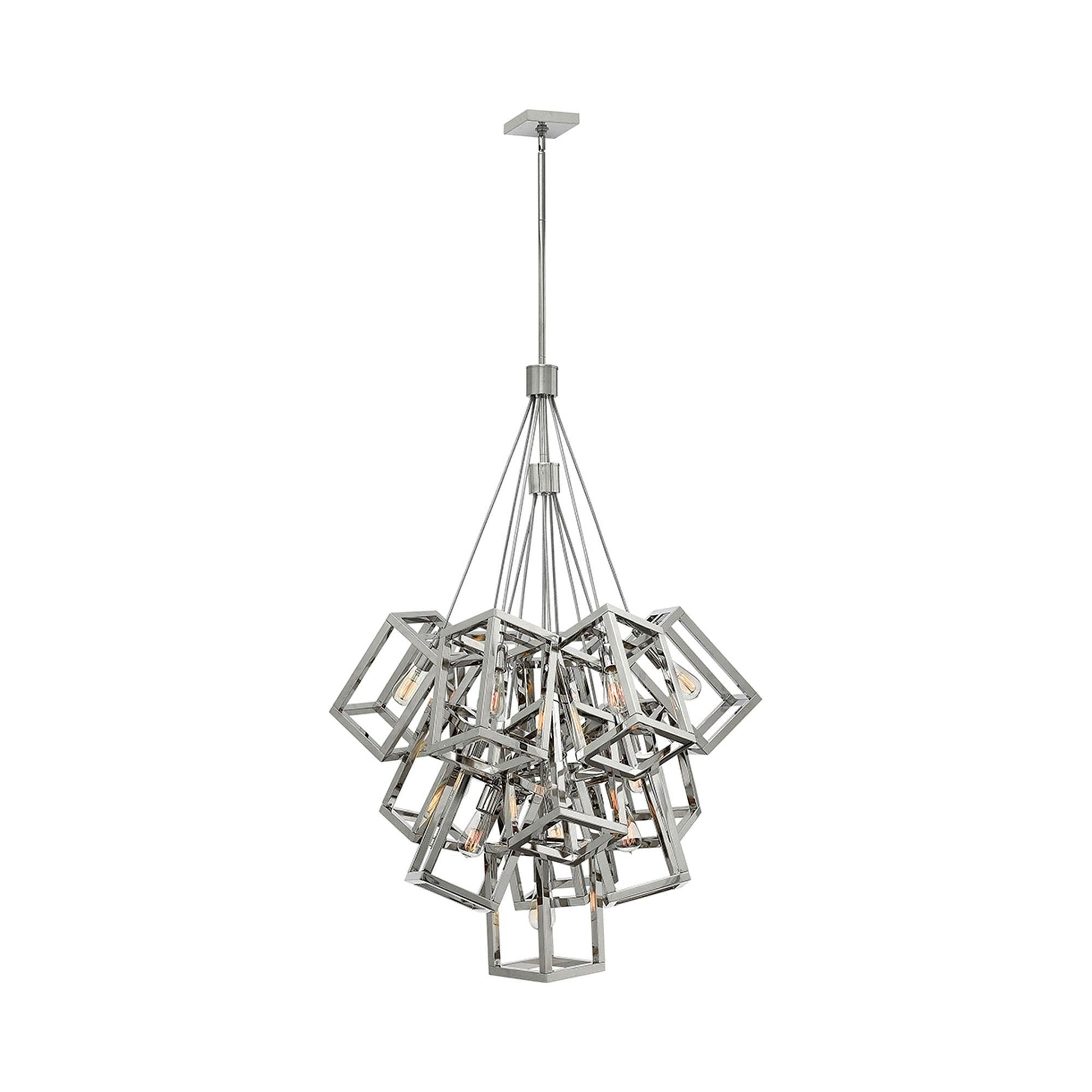 Ensemble Chandelier in Polished Nickel (13-Light).