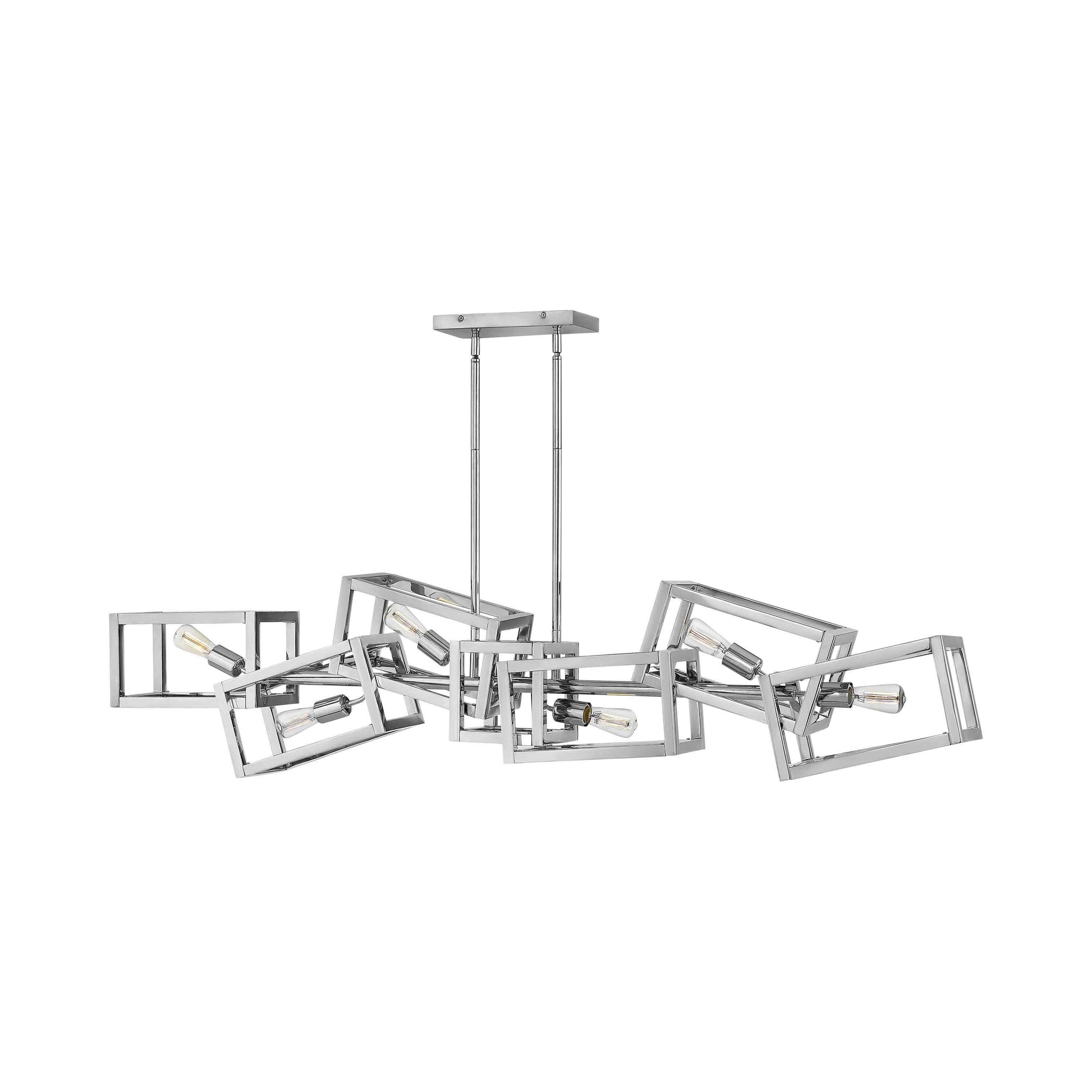 Ensemble Linear Pendant Light in Polished Nickel.