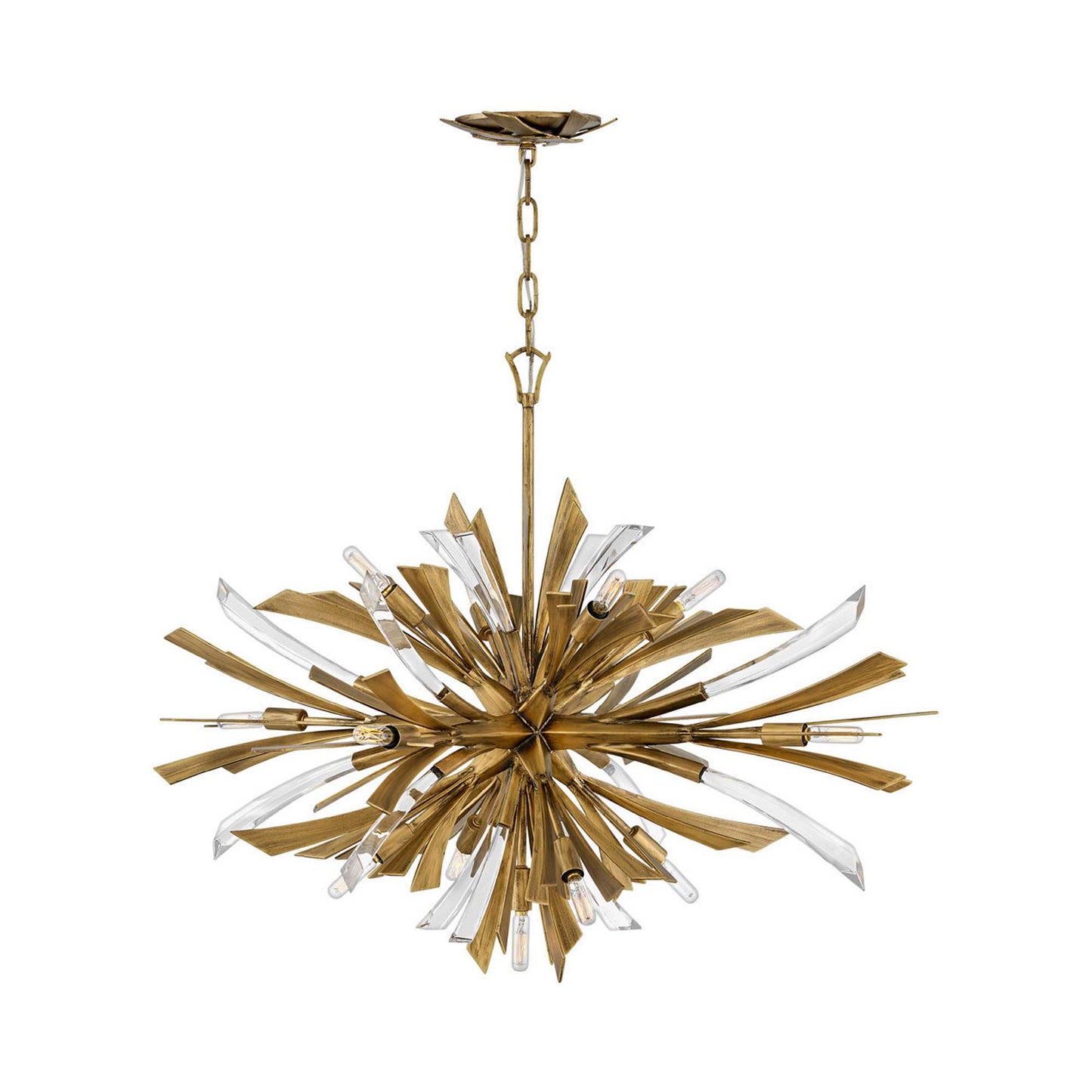 Vida Chandelier in Burnished Gold (Medium).