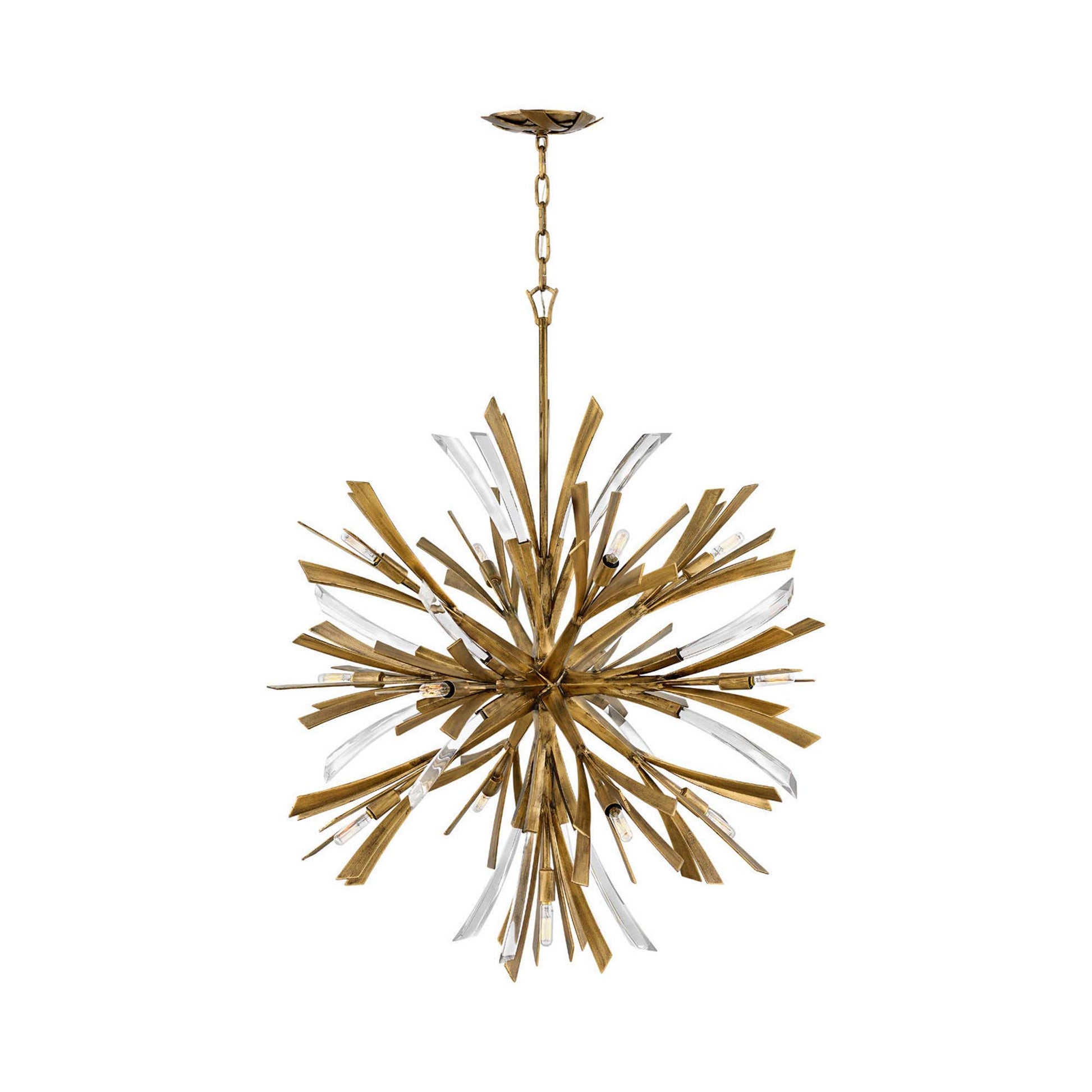 Vida Chandelier in Burnished Gold (Large).