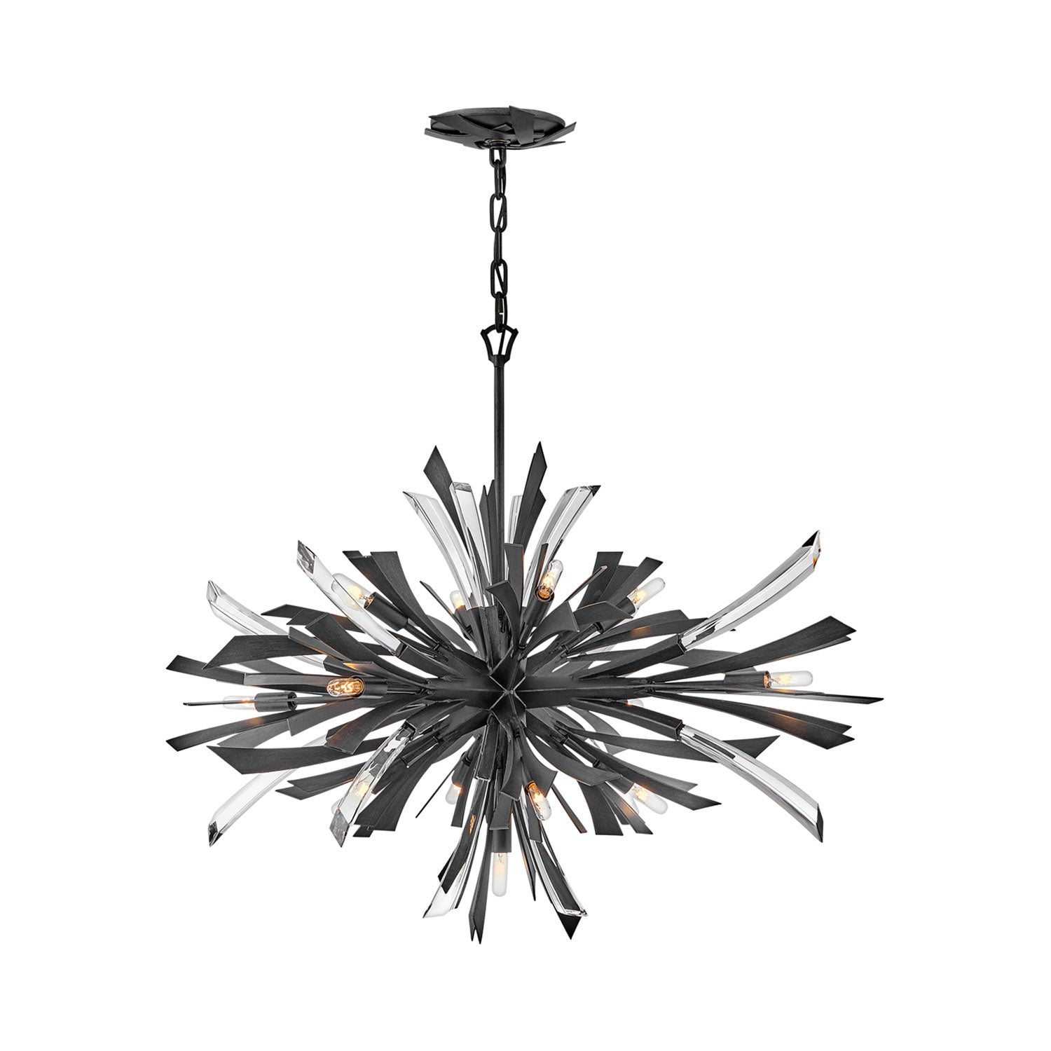 Vida Chandelier in Brushed Graphite (Medium).