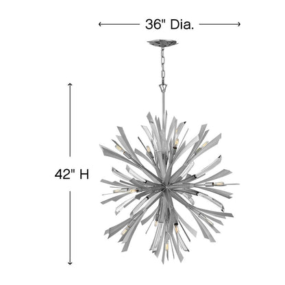 Vida Chandelier - line drawing