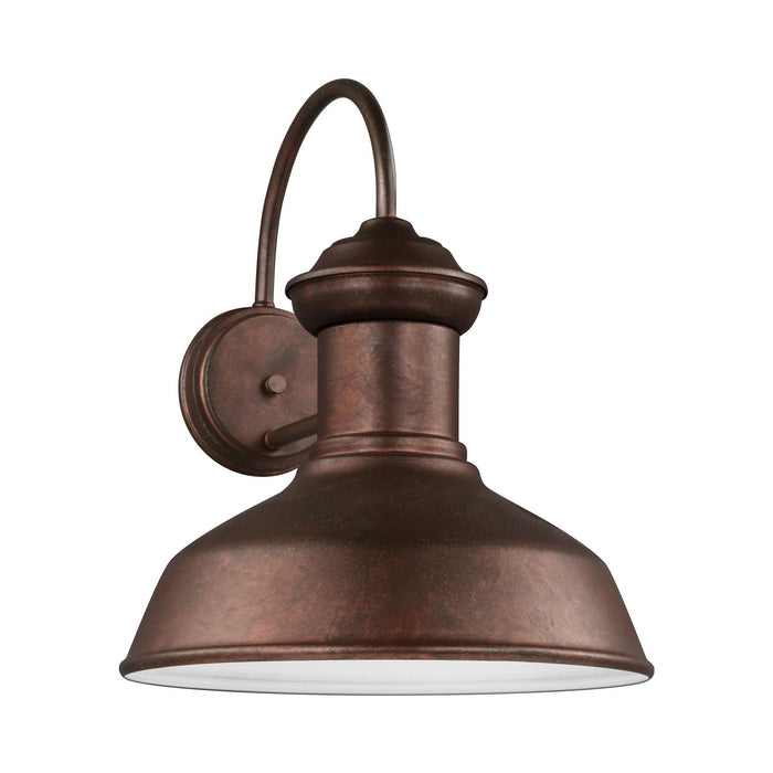 Fredricksburg Outdoor Wall Light in Large/Weathered Copper.