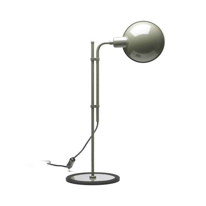 Funiculi S Table Lamp in Moss Grey.