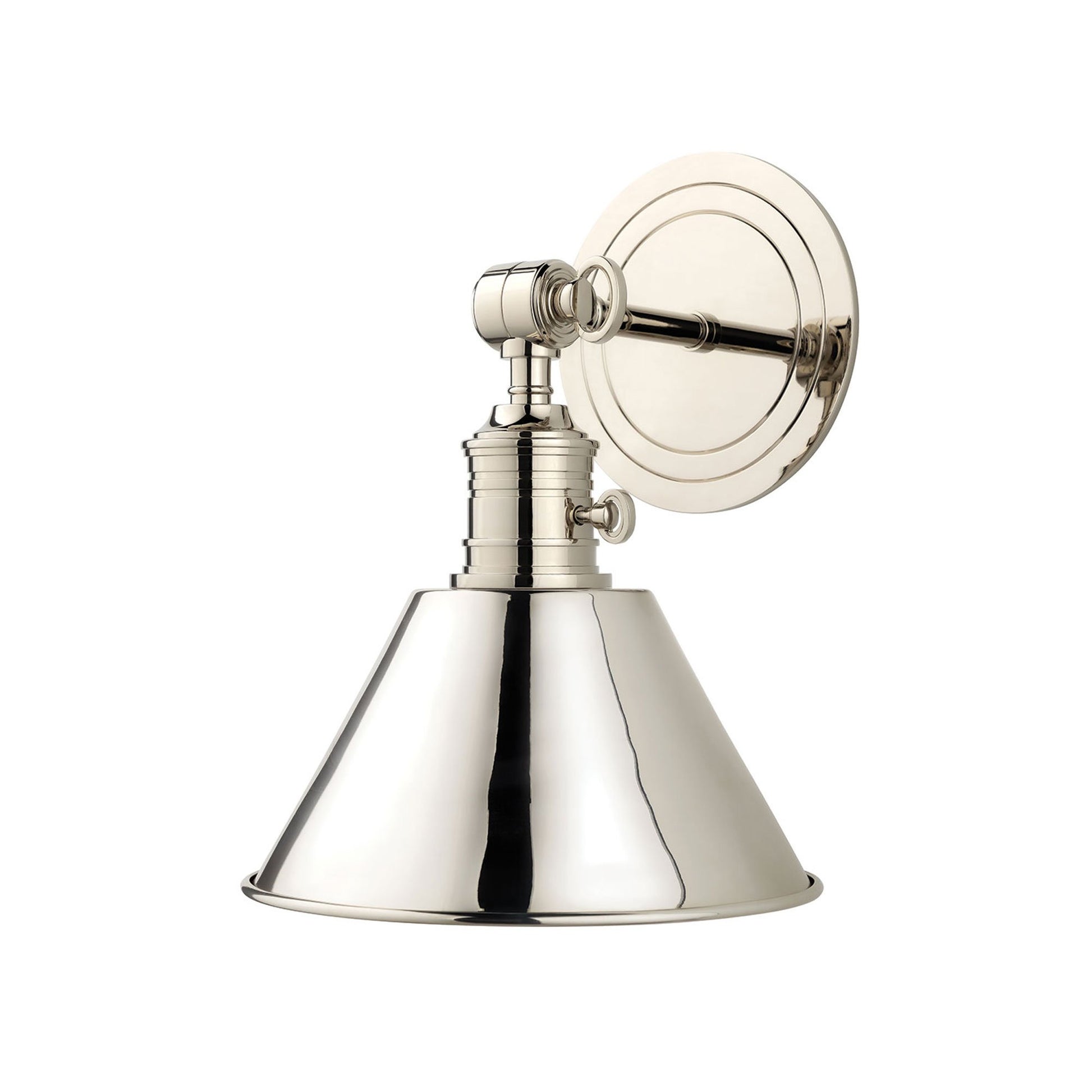 Garden City Wall Light in Polished Nickel (None/8-Inch).
