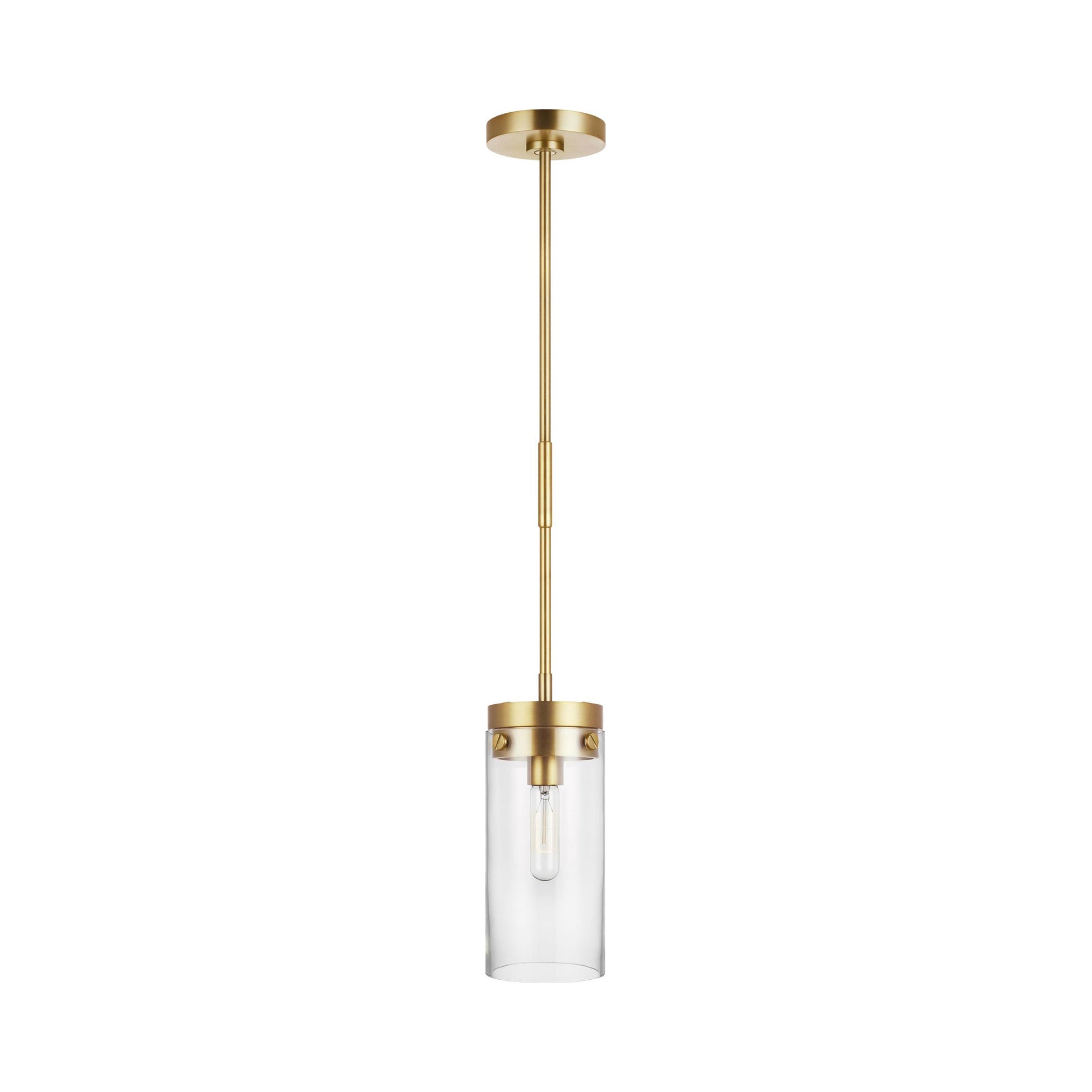 Garrett Pendant Light in Burnished Brass (Small).