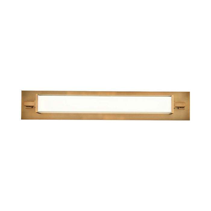 Gatsby LED Wall Light in Aged Brass.