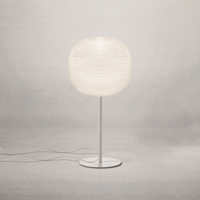 Gem Table Lamp in White/Tall.