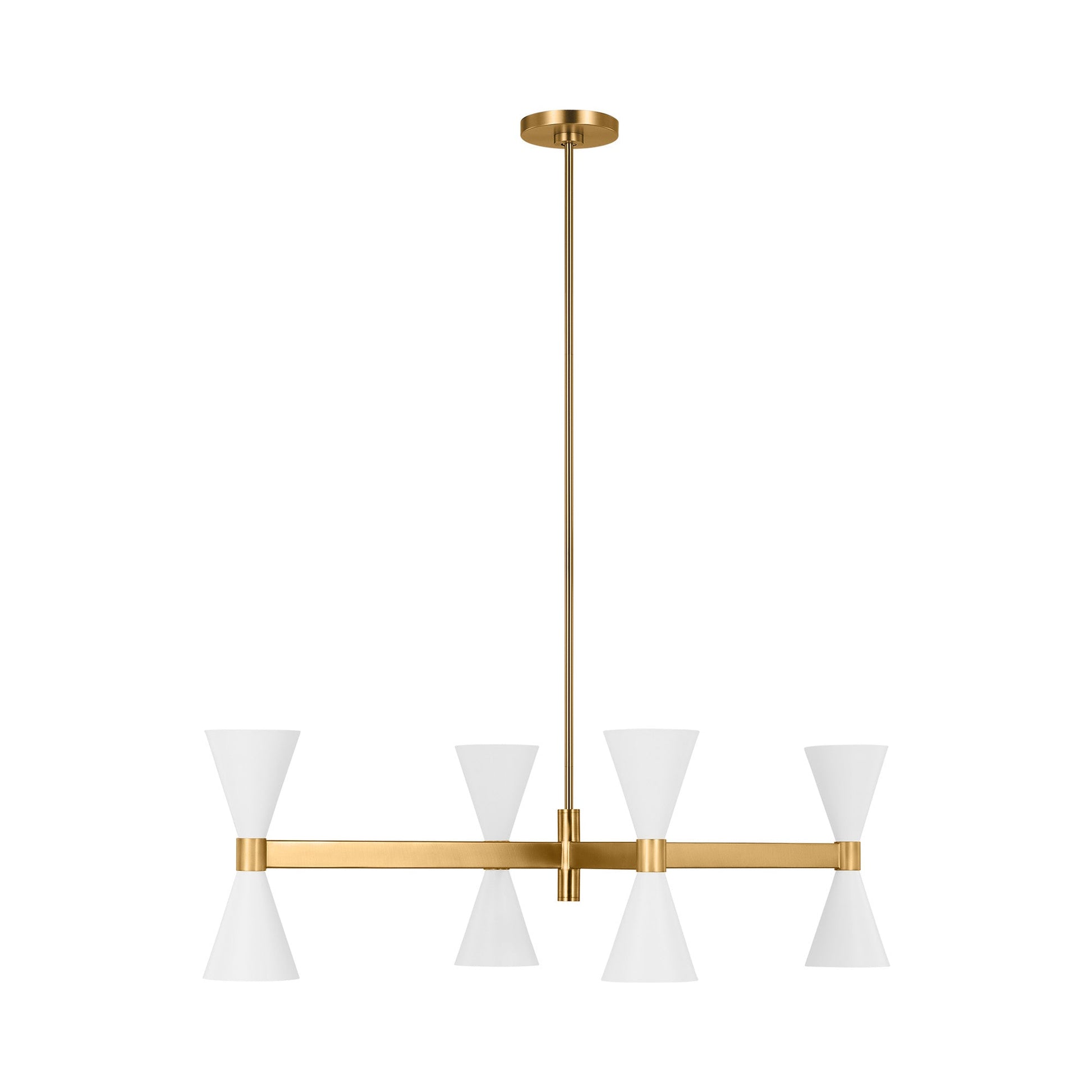 Albertine Chandelier in Matte White (42-Inch).