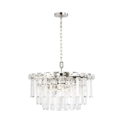 Arden Chandelier in Polished Nickel (Medium).