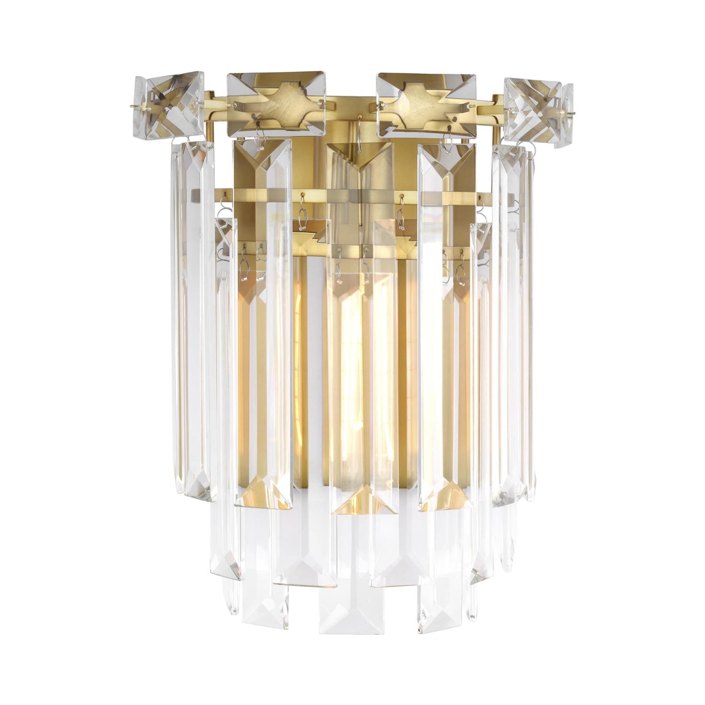 Arden Wall Light in Burnished Brass.