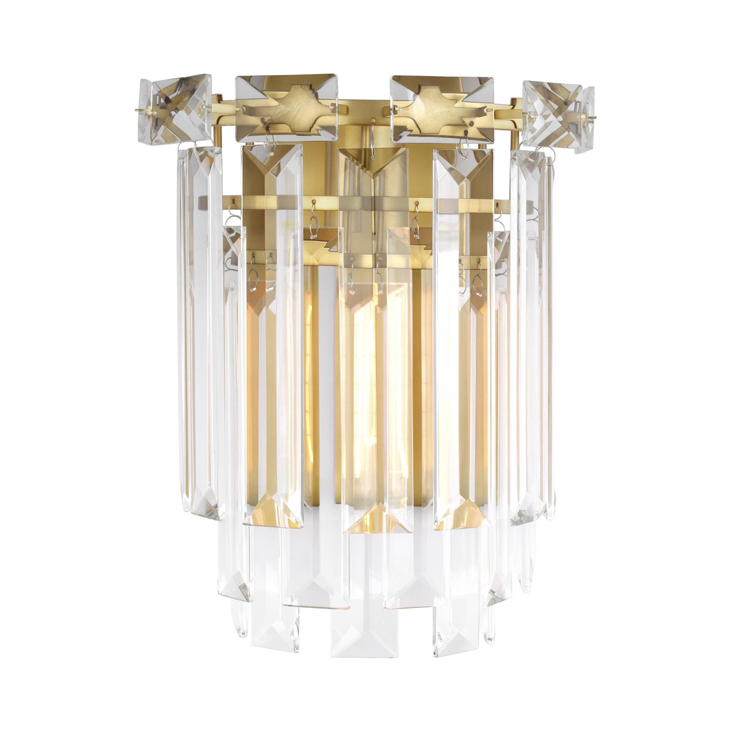 Arden Wall Light in Burnished Brass.