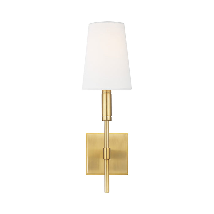 Beckham Classic Wall Light in Burnished Brass.
