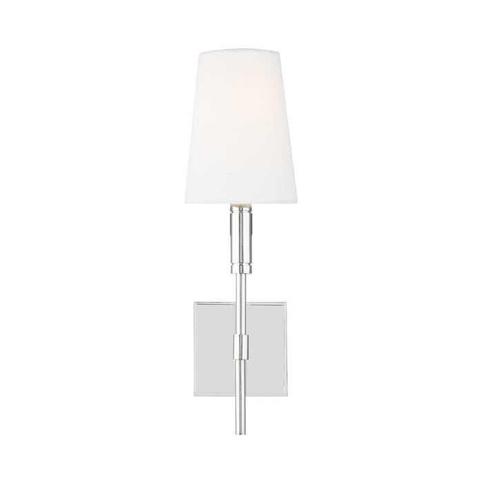 Beckham Classic Wall Light in Polished Nickel.