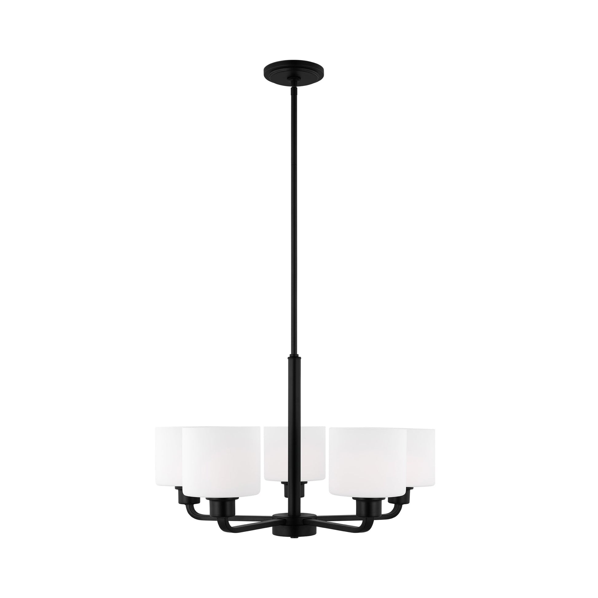 Canfield Chandelier in Midnight Black (5-Light).