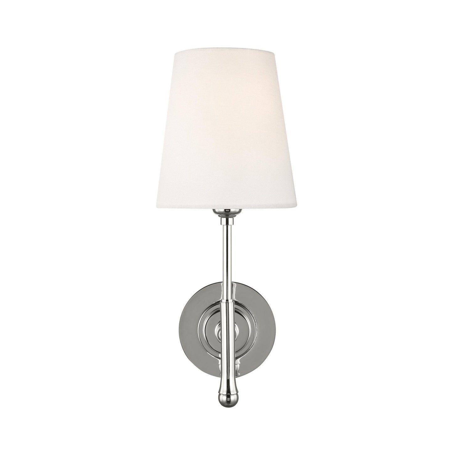 Capri Wall Light in Polished Nickel (1-Light).