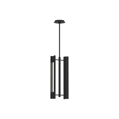 Carson Modern LED Pendant Light in Midnight Black (2-Light).