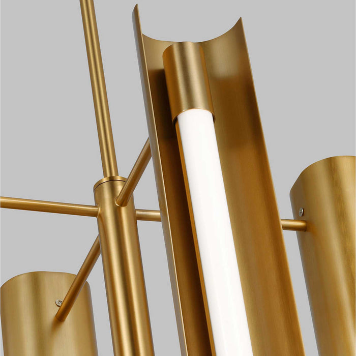 Carson Modern LED Tall Pendant Light in Detail.