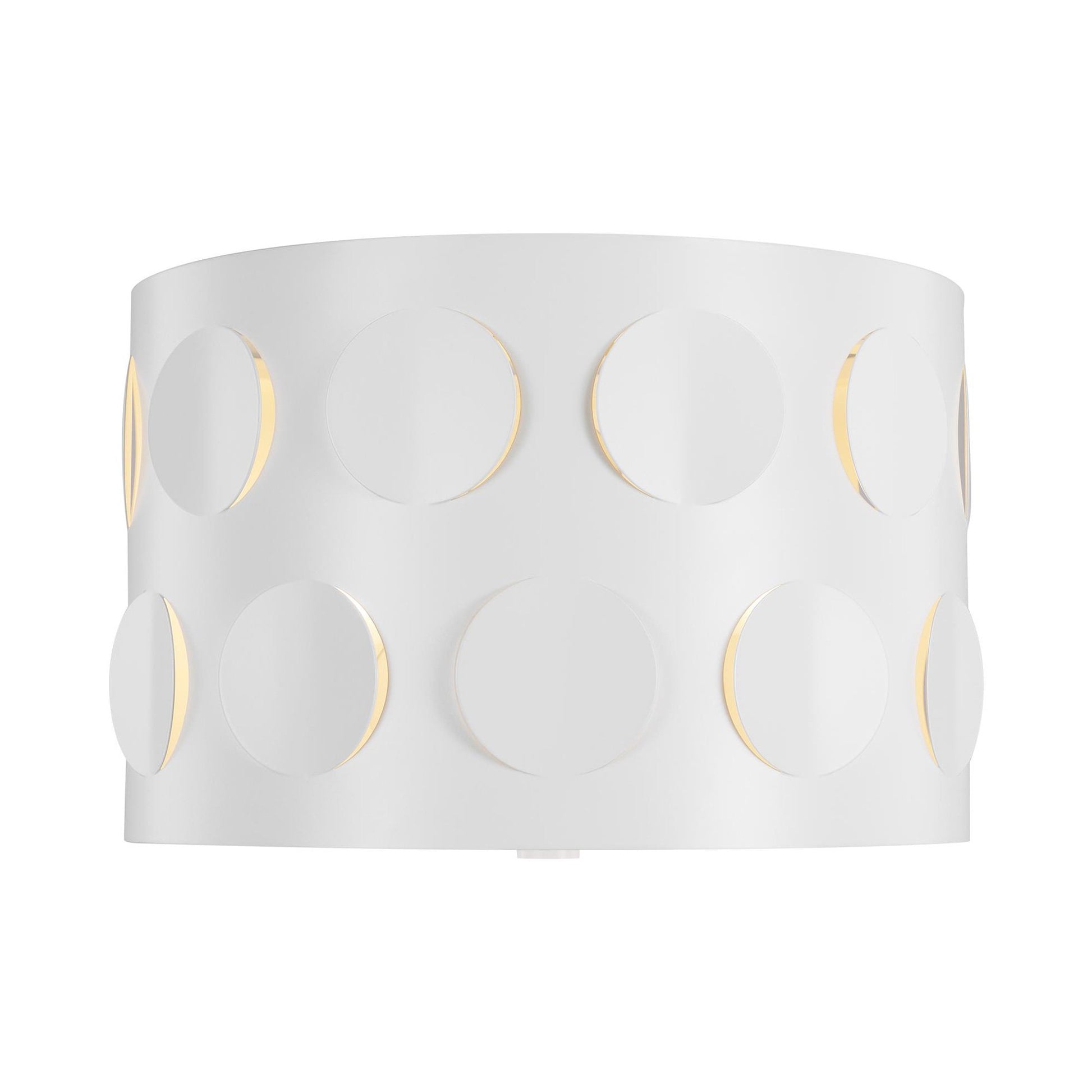 Dottie Flush Mount Ceiling Light in Matte White (Small).