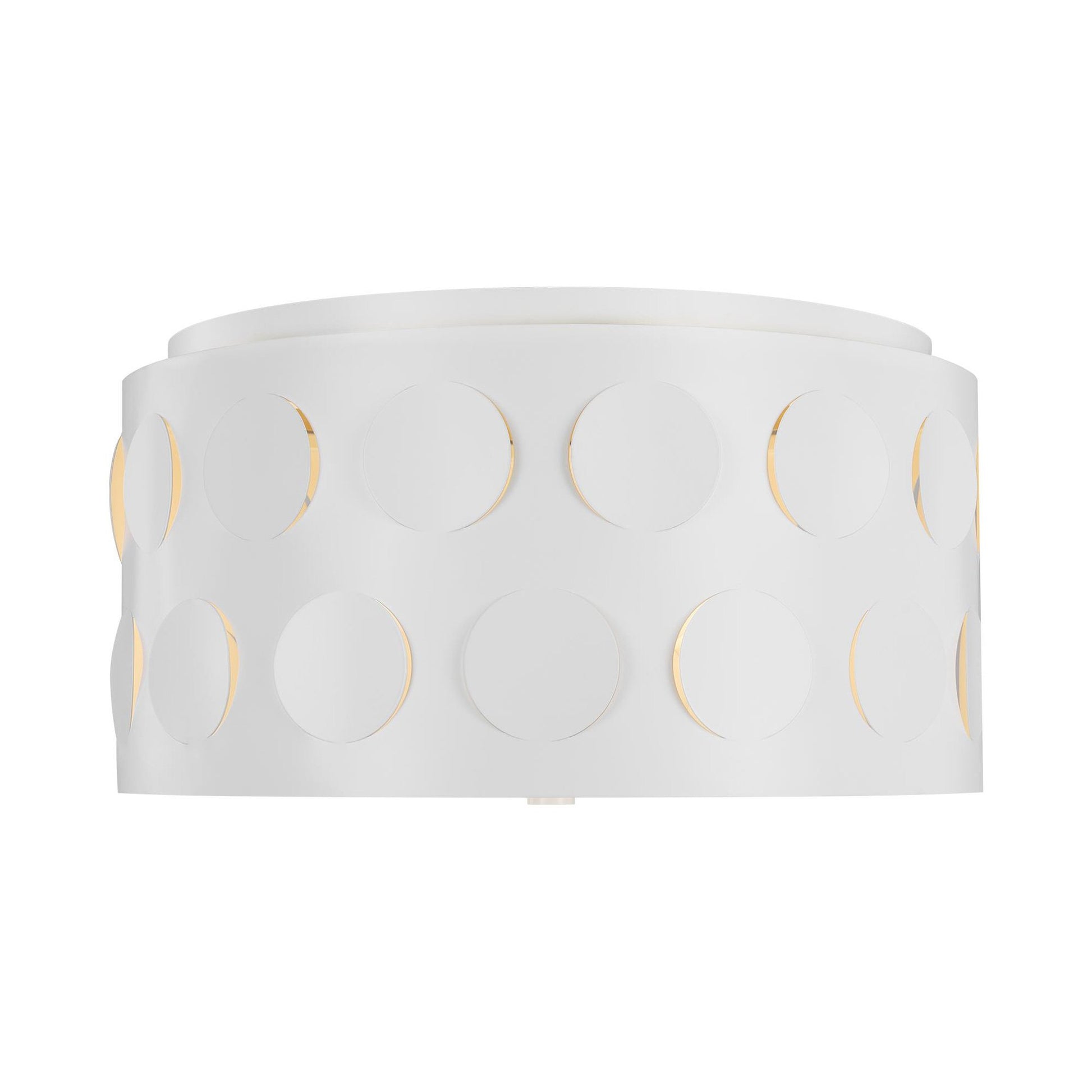 Dottie Flush Mount Ceiling Light in Matte White (Medium).