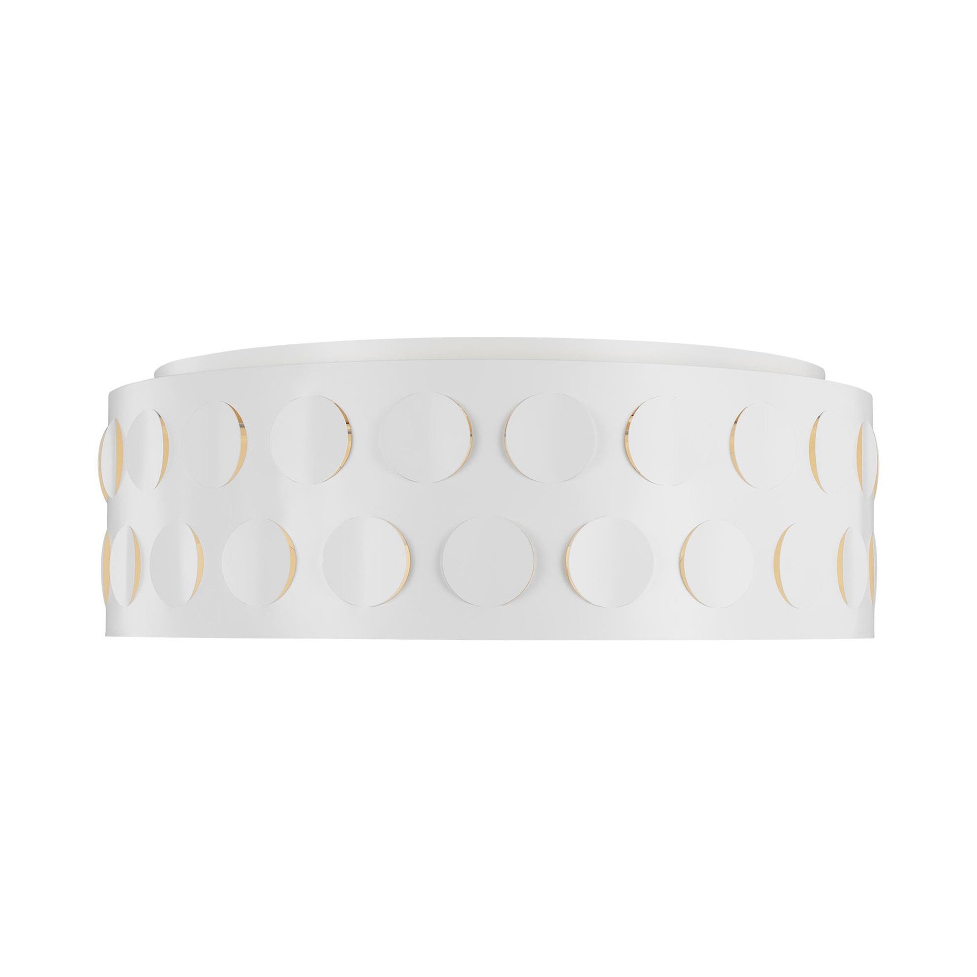 Dottie Flush Mount Ceiling Light in Matte White (Large).
