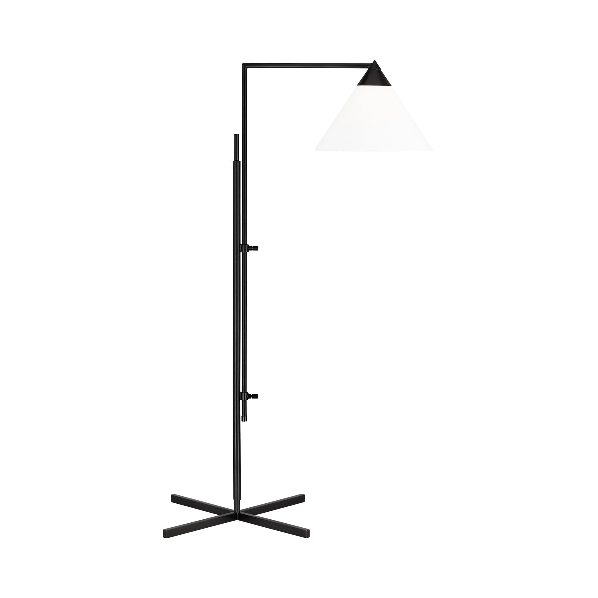 Franklin LED Floor Lamp in Deep Bronze.