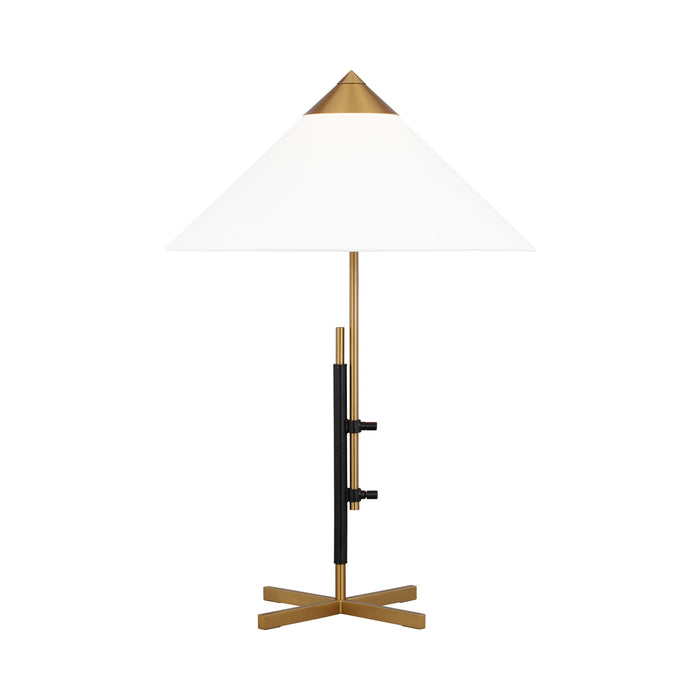 Franklin LED Table Lamp in Burnished Brass with Deep. Bronze