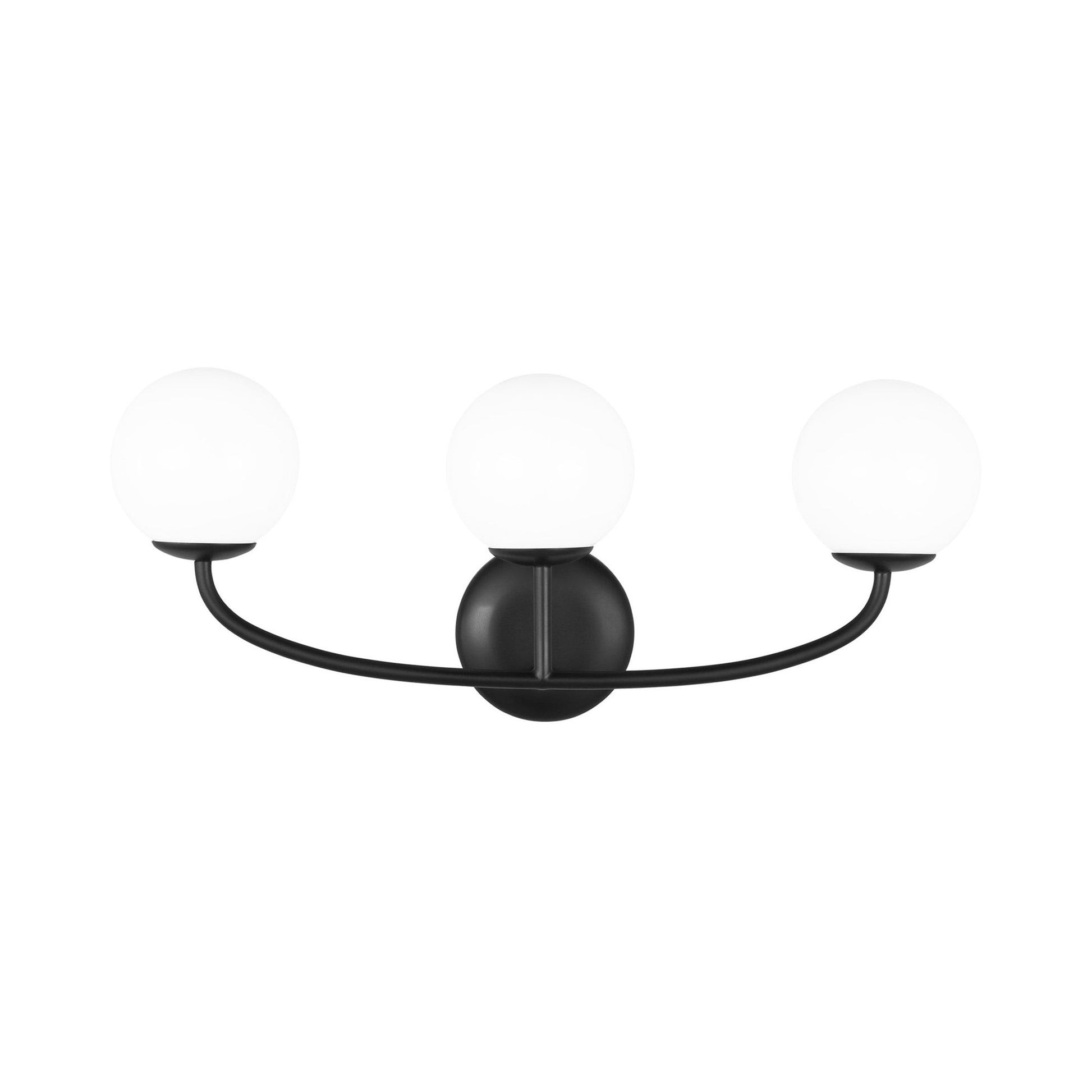 Galassia LED Bath Vanity Light in Midnight Black (3-Light).