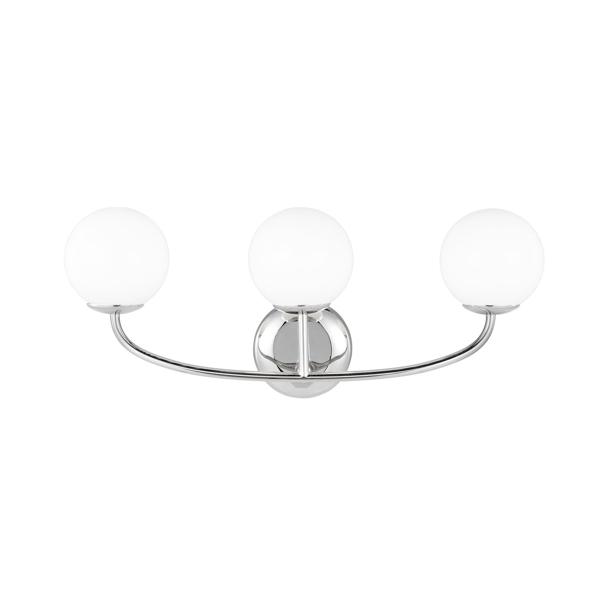 Galassia LED Bath Vanity Light in Polished Nickel (3-Light).