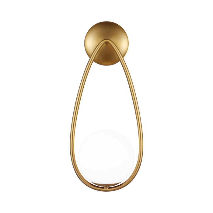 Galassia LED Wall Light in Burnished Brass.