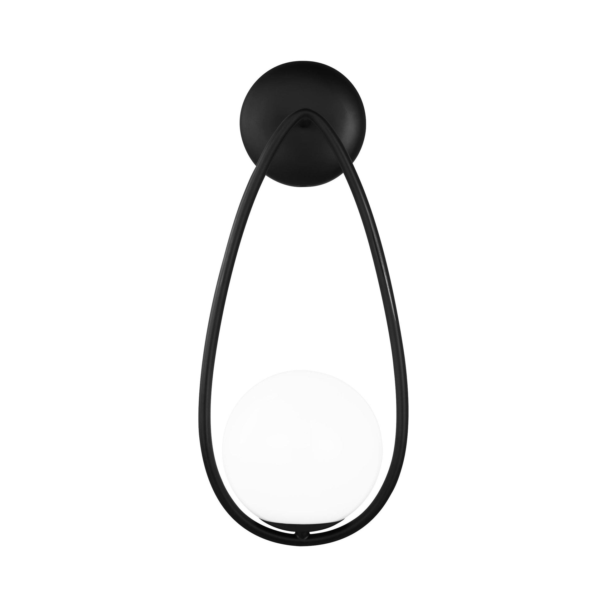 Galassia LED Wall Light in Midnight Black.