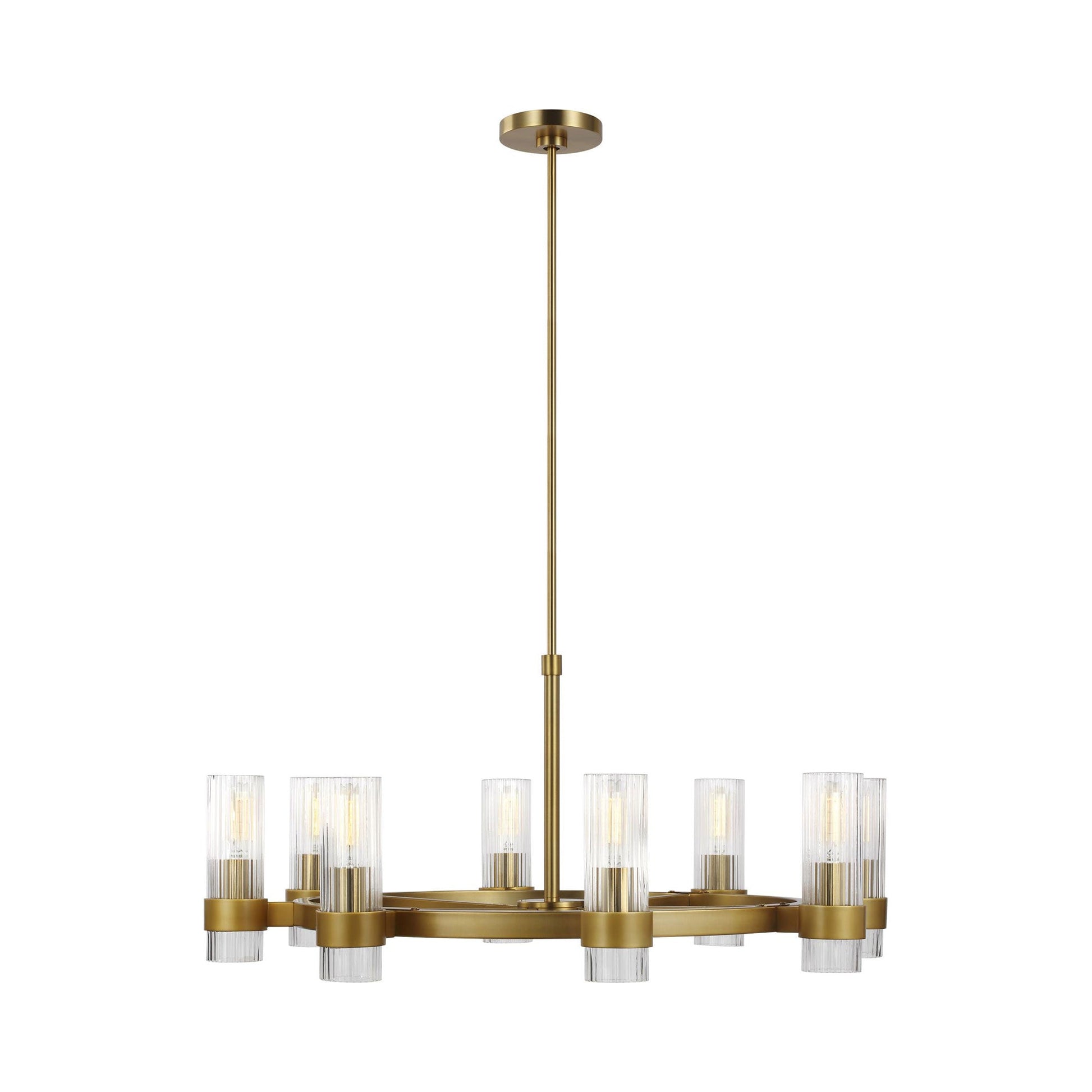 Geneva Chandelier in Burnished Brass (Medium).