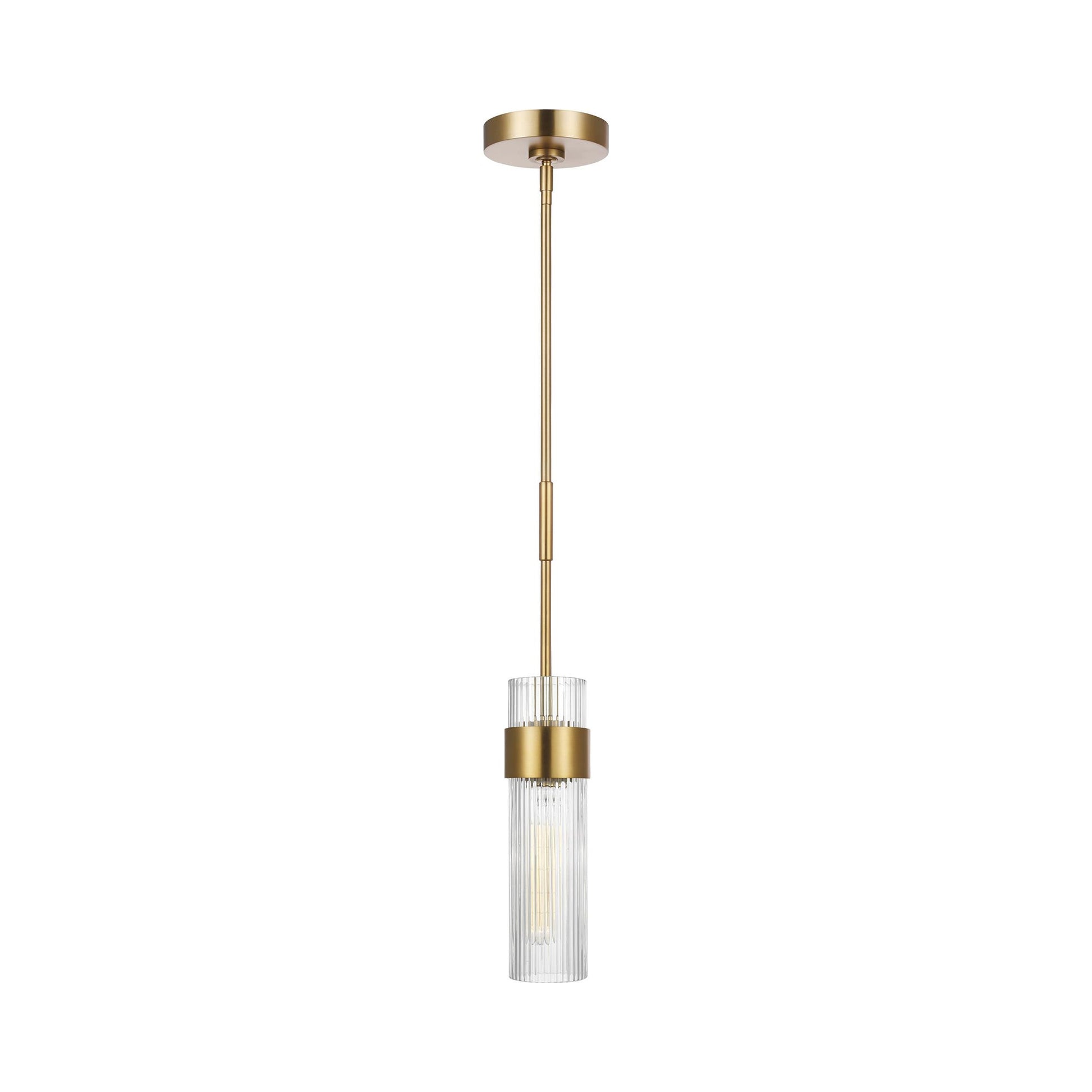 Geneva Pendant Light in Burnished Brass (Medium).