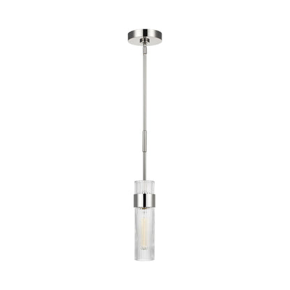 Geneva Pendant Light in Polished Nickel (Medium).