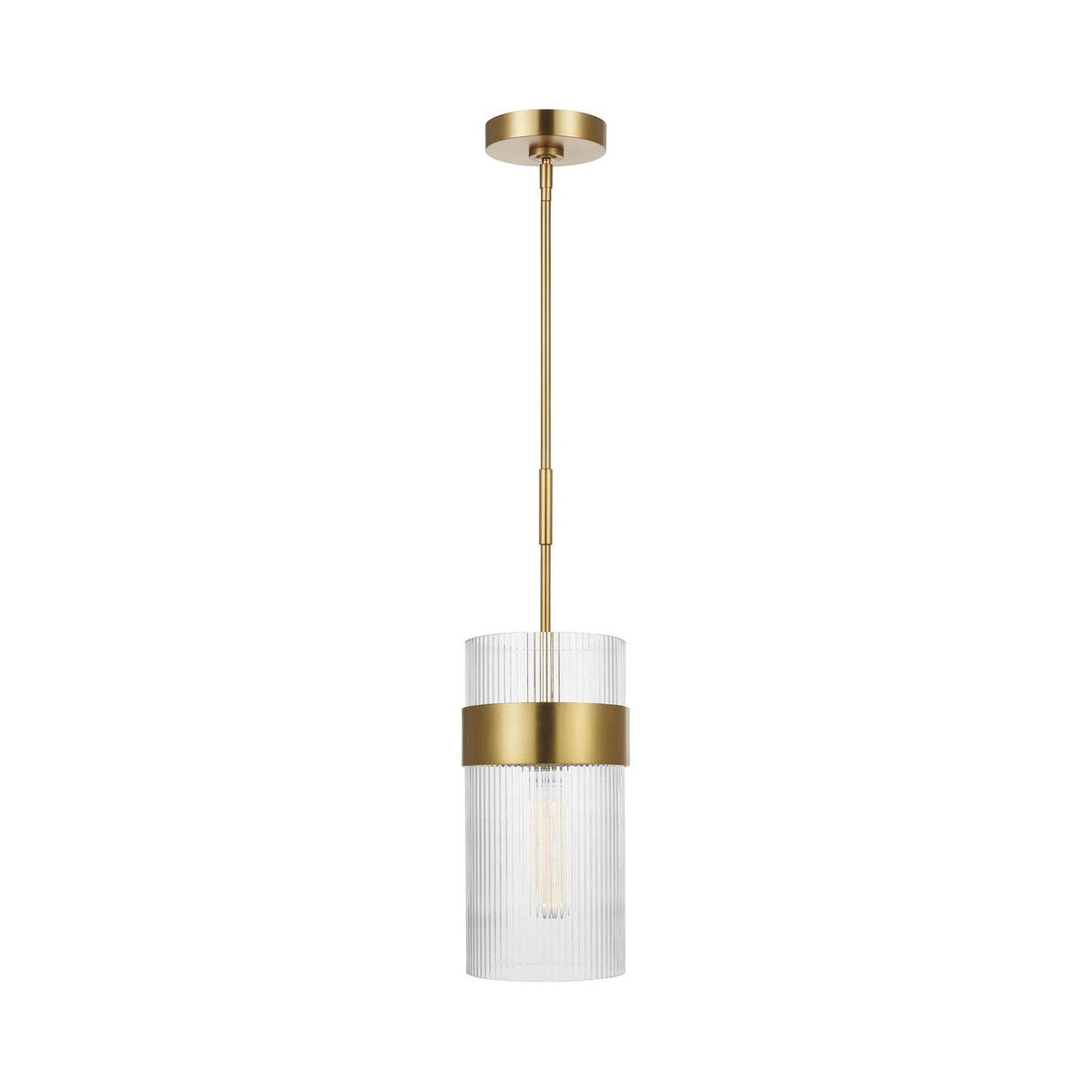 Geneva Pendant Light in Burnished Brass (Large).