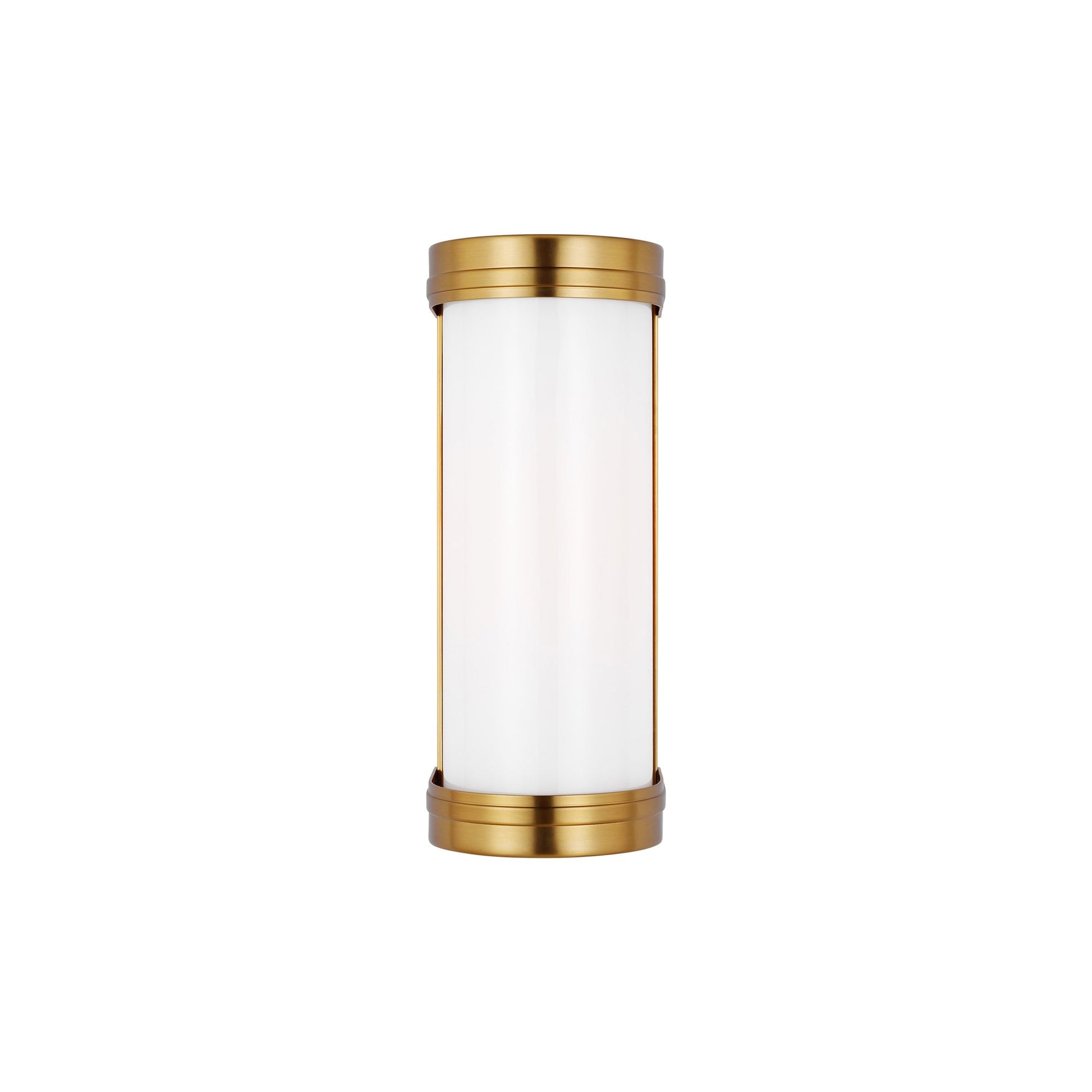 Ifran Vanity Wall Light in Burnished Brass (Small).