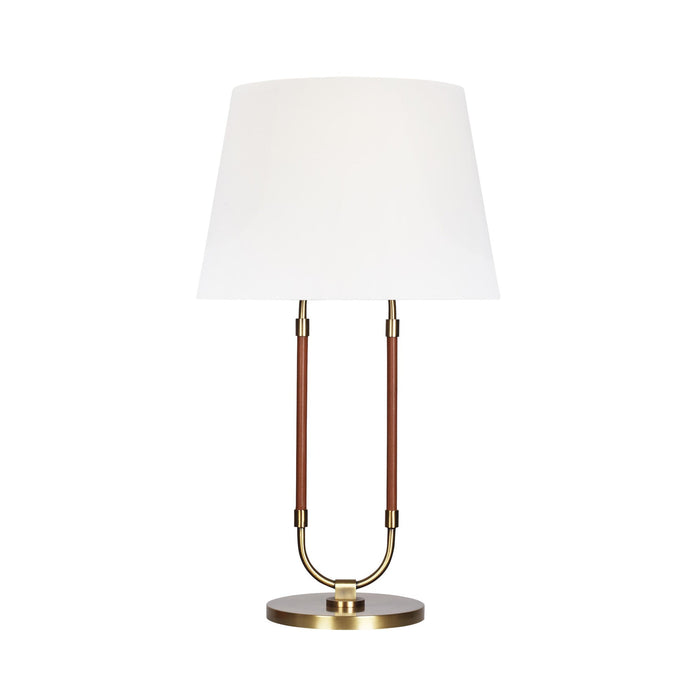 Katie LED Table Lamp in Time Worn Brass.